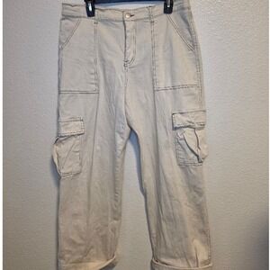 Ultra Flirt Cream Cargo Pants Size XL